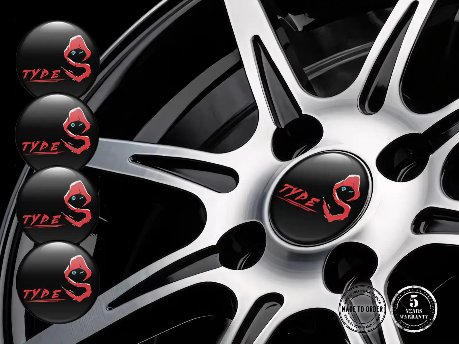 Wheel Emblems Extreme Radiant Flow Vector